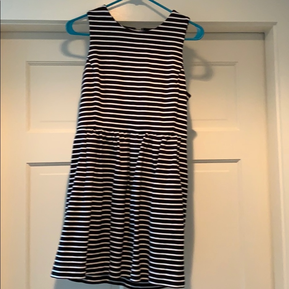 J. Crew striped fit and flare dress